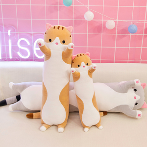Peluche a Forma di Gatto Lungo 70cm 90cm 110cm <span class=keywords><strong>130cm</strong></span> 150cm, Cuscino Carino, Regalo per San Valentino e Compleanno per Ragazze - Product Image 2