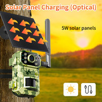 Caméra de chasse solaire 4G Goobsafe A18 4MP avec détection de mouvement PIR, déclenchement 0,3s, vision nocturne 940nm, solaire 5W, IP66 – Vente en gros