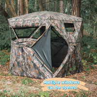 Tente de chasse camouflage pop-up 270 degrés pour 2/3/4 personnes avec sac de transport