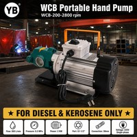 Pompe à engrenages en fonte WCB 200, 200 LPM, 0,3 Mpa, 2 KW, pompe de transfert de diesel à engrenages en acier au carbone, 2800 tr/min avec moteur