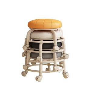 <b>Small</b> <b>Stool</b> With Casters For Kids Portable Plastic Chair Foam Filled Child Seat Home Use - Product Image 5