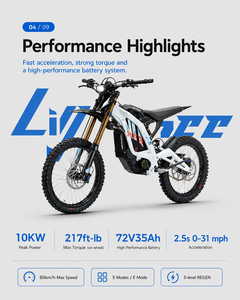 2026 Neu Gut Verpackt 72V <span class=keywords><strong>35A</strong></span> für Light Bee Elektro-Dirtbike 10000W Aluminiumlegierungsrahmen Maximales Drehmoment 295Nm Straßentauglich - Product Image 2