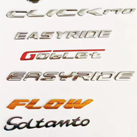Autocollants de voiture en PVC ABS chromé supportés par OEM en gros, badges de logo de capot/coffre/intérieur, décalcomanies de carrosserie, plaques signalétiques pour tous les véhicules