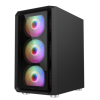 AntarcChill Design Game PC Case Computer Case Micro ATX USB3.0 Tempered Glass Hot Selling Factory New Aluminum Alloy Stock