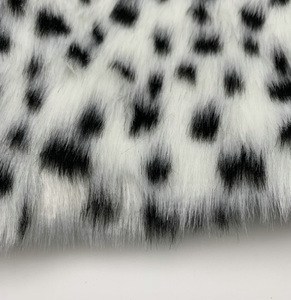 <span class=keywords><strong>Tissu</strong></span> en fausse fourrure à poils longs 100% polyester pour vêtements, jouets et textiles de maison, jacquard léopard et <span class=keywords><strong>dalmatien</strong></span>, style Shanghai - Product Image 4