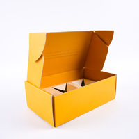 Boîte d'emballage cadeau pliable en carton ondulé biodégradable avec insert, tendance mode, impression de logo personnalisé