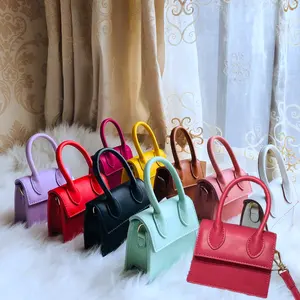 On sale Fashion pink Color Kids Purses 2021 small Handbag PU Leather Crossbody Cute Mini little girls Handbags