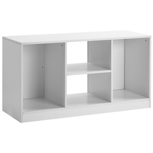 Mueble para TV con Gabinete de Almacenamiento Blanco y Negro, Capacidad de Carga de 15 kg, para Uso Doméstico - Product Image 2