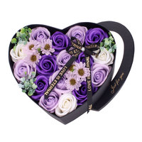 Boîte Cadeau Cœur de Roses Éternelles Premium 225x20x95cm Grande Taille Composition Florale de Luxe pour la Fête des Mères Anniversaire