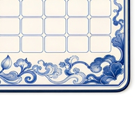Tapis de bureau calendrier chinois 2027 en PVC dépoli, tablette d'écriture, tapis de souris, tapis de bureau du Nouvel An lunaire, design personnalisé