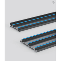 Portes patio modernes à double vitrage, à glissière horizontale, en aluminium, à usage commercial et résidentiel, écoénergétiques