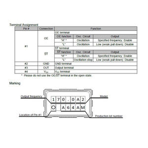 Nuevo y Original Oscilador de Cristal Programable SMD5032 de 4 Pines, 1.8V 2.5V 3.3V 20PPM, Serie SG-8018CB, de 0.67MHZ a 170MHZ - Product Image 5