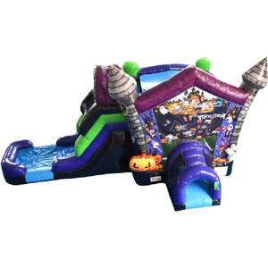 haunted house jumping castle Moonwalk Inflatable Halloween Haunted House Halloween Bouncer Slide Combo Inflatable Bouncy Castle for Kids