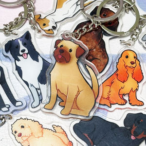 พวงกุญแจอะคริลิคสั่งทำลายใหม่ คุณภาพสูง ราคาโรงงาน MOQ ต่ำ รับผลิตตามแบบ ลายการ์ตูนอนิเมะ พวงกุญแจสุนัข - Product Image 5