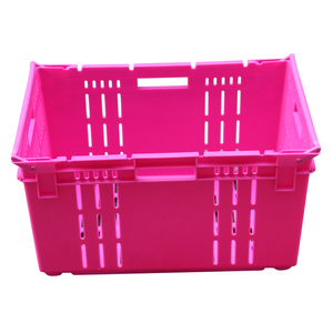 Caja <span class=keywords><strong>de</strong></span> Plástico Ventilada Apilable y Encajable JOIN Nestable, 600x400x310mm, Cesta Grande <span class=keywords><strong>para</strong></span> Almacenamiento <span class=keywords><strong>de</strong></span> Vegetales y Productos Agrícolas - Product Image 4