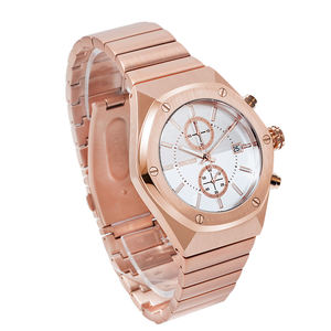 Reloj cronógrafo automático para hombre de Venta caliente de hoy Estilo de moda simple Reloj de cuarzo decorado con diamantes de imitación de ancho de banda de 20mm - Product Image 4