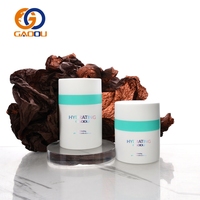 Pot cosmétique vide personnalisé coloré de 15 ml, 30 ml, 50 ml, 100 g, en plastique, avec pompe pour lotion et crème, pot à crème sans air avec boîte en papier personnalisée