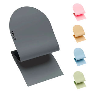 Tapete de Ejercicio Ovalado de PU, Color Nude Liso, Elástico, para Pilates y Aeróbicos, con Logotipo Personalizado, para Ejercicios en Interiores - Product Image 1