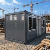 Maison préfabriquée modulaire en conteneur avec protection contre la corrosion, montage facile pour une utilisation polyvalente (bureau, atelier, entrepôt)