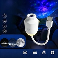 Projecteur de ciel étoilé HD ABS, réglable en focale, mini planétarium USB, projecteur de galaxie, veilleuse pour chambres, plafonds, décoration de voiture