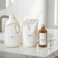 Détergent à lessive liquide écologique jetable 3L, parfum floral de lavande |   Nettoyage en profondeur en vrac, format économique |   Concentré anti-taches