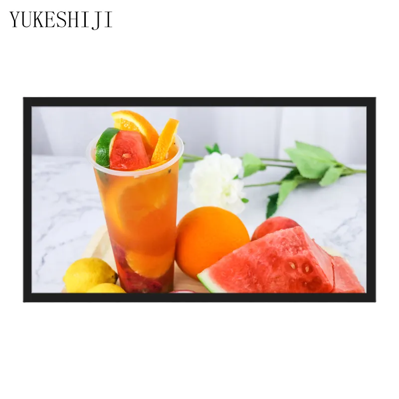 43 inch wall mounted high-definition intelligent advertising machine mall milk tea shop ultra-thin Android network LCD player