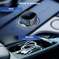 Adaptateur sans fil OEM pour voiture, convertit le CarPlay et l'Android Auto filaires en sans fil, dongle USB 2 en 1, approvisionnement en gros OEM