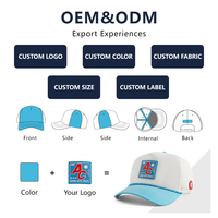 Casquette de baseball imperméable personnalisée à 5 panneaux, casquette de golf perforée laser haute performance, casquette trucker perforée, casquette snapback en gros