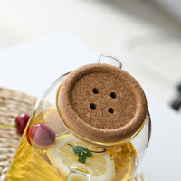 Carafe à eau en verre écologique de luxe moderne pour bureau à domicile, ensemble de pichets à thé, cadeau d'affaires