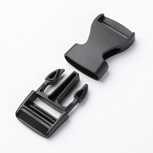 Boucle en plastique noir, diamètre intérieur de 25mm, fermeture à pression réglable pour sac à dos, sac de taille, accessoire pour sac d'école - Product Image 3