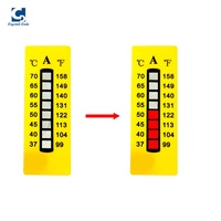 Étiquettes autocollantes de couleur changeante en vinyle sensible, indicateurs de température (froid/chaud) et thermomètres