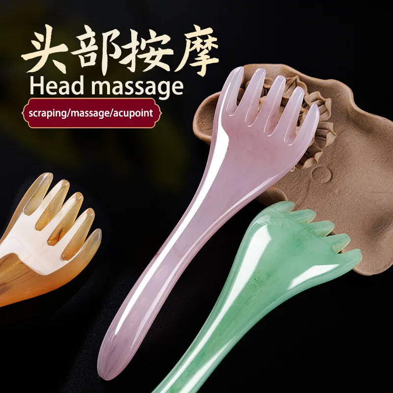Groothandel 5 Klauw Hars Hoofd Massageapparaat Kammen Huid Krabben Artefact Baggeren Schoonheid Mini Massage Full Body