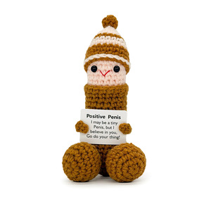 ตุ๊กตาถักมือหน้ายิ้ม ของตกแต่งโต๊ะน่ารัก ของเล่นโครเชต์สุดสร้างสรรค์ ของขวัญคลายเครียด ขายส่ง - Product Image 4