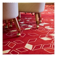 Tapis en laine ignifuge pour couloir de casino, tapis imprimé en nylon, hôtel, design rétro classique