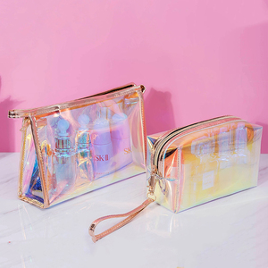 Bolsa de Cosméticos Transparente de Alta Calidad para <span class=keywords><strong>Mujer</strong></span>, con Cierre de Cremallera, Resistente al Agua, Organizador de Maquillaje, Bolsa de Almacenamiento para Artículos de Aseo - Product Image 1