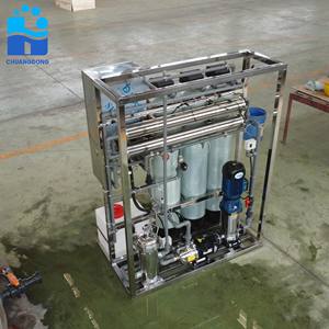 Usine de dessalement par osmose inverse montée sur châssis de 20 000 L/<span class=keywords><strong>D</strong></span> pour la purification de l'eau potable - Product Image 2