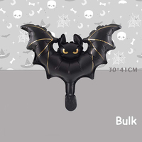 Ballons miniatures en aluminium mats en gros pour Halloween, en forme de cercueil et de maison hantée, fournitures de décoration de fête