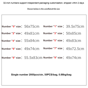 32 Inch Aluminum Foil Birthday Wedding Party Decoration Birthday Balloon Number Balloon 0-9 Christmas Decoration - Product Image 2