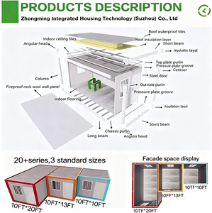 ZENO maison préfabriquée en conteneur plat de style méditerranéen de 40 pieds boutique préfabriquée maison modulaire <span class=keywords><strong>à</strong></span> prix réduit - Product Image 6