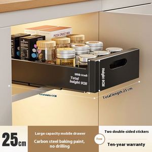 Organizador de Gabinete para Fregadero de Cocina Multiusos, Ahorra Espacio, con Almacenamiento Extensible y Deslizable, Superventas - Product Image 6