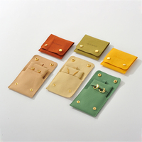 Pochette à bijoux en microfibre GLAMPKG personnalisée, 8*8cm, carrée, portable, avec bouton pression, sac de rangement de luxe, emballage pour collier, boucles d'oreilles, bagues