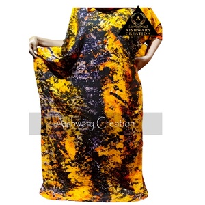 100% Rayon Tie Dye <b>Kaftan</b> New Design <b>Plus</b> <b>Size</b> Women's Long Dress High Quality Summer Spring African Clothing Hot Sale - Product Image 1