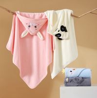 Custom Printed Microfiber Beach Poncho Towel Quick Dry Baby Hooded Bath Towel for Pool