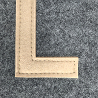 Sac fourre-tout en feutre recyclé écologique avec poignée couleur tan, sac de rangement pour le shopping, vente en gros, logo personnalisé, directement de l'usine