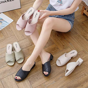 Sandalias <span class=keywords><strong>de</strong></span> PVC con Tiras Cruzadas y Punta Abierta para Mujer, Estilo Simple, para Exteriores, <span class=keywords><strong>de</strong></span> Plataforma, Fáciles <span class=keywords><strong>de</strong></span> Poner, para Primavera/Verano - Product Image 6