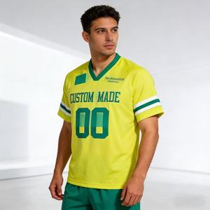 Maillot de hockey personnalisé streetwear coupe ample avec drapeau national, pull souvenir, tricot brodé jacquard à lettres, maillot de football en tricot - Product Image 1