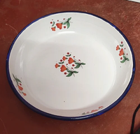 Assiette de camping décorative en émail certifiée LFGB à prix abordable Xinhui pour promotion