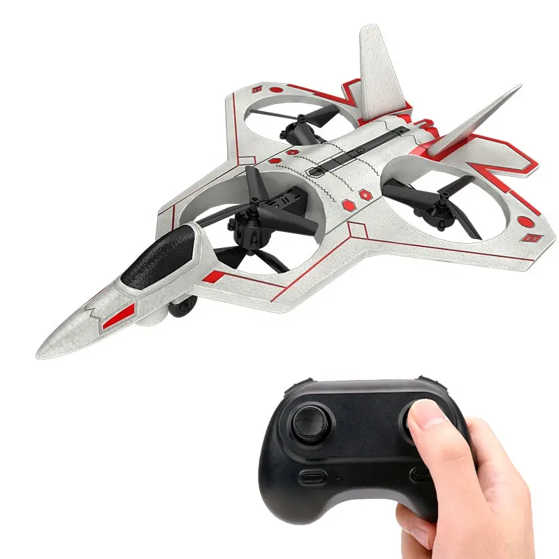 EPP Foam 2.4G RTF Electric High Speed Triaxial 3D Roll Flip LED Remote Control Plane Quad Copter Toy RC F35 Airplane Helicopter
