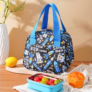 Kids 300D <b>Insulated</b> <b>Lunch</b> Bag Fashion Durable Adjustable Strap Water Resistant Large Capacity Thermal Food Container School Use - Product Image 6