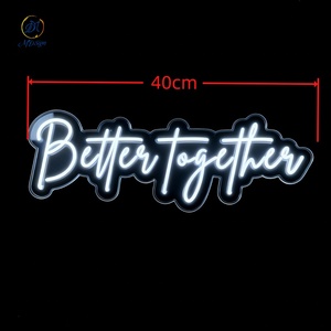 Nouveauté : Enseigne néon Mr et Mme, personnalisée, faite à la main, joyeux anniversaire, lettres en acrylique, LED, inscription « Happily <span class=keywords><strong>Ever</strong></span> <span class=keywords><strong>After</strong></span> », décoration intérieure, mariage - Product Image 3